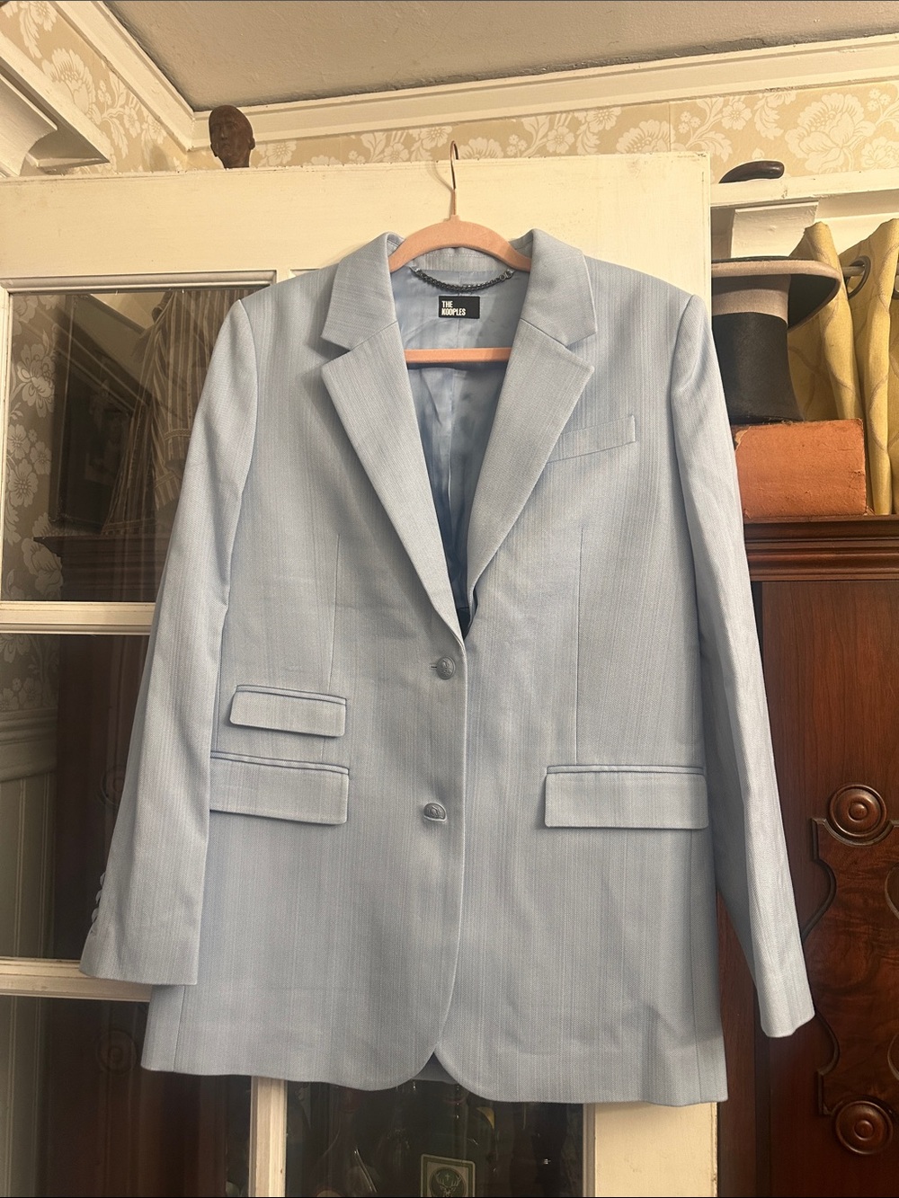 ✔️79 BNWT THE KOOPLES BABY BLUE WOMENS JACKET $555